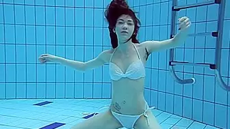 Roxalana Swims Like A Fish With Her Tight Twat
