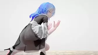 MMD Cutesie Miku Maid Table Dance Strip [by Ecchi.iwara.tv/users/咕嘿嘿]