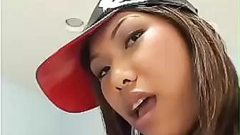 asian teen slut Veronica Lynn gangbang and full of cum