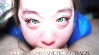Green Eyes CHINESE NURSE deepthroat crying POINT OF VIEW bj for her patient! ( sukisukigirl )