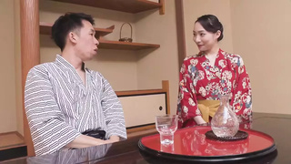 Boy Rides Wifey with Gorgeous Boobies in Asian Kimono