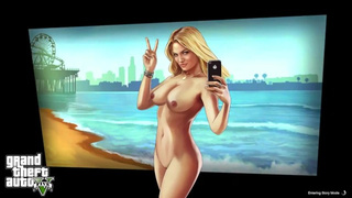 GTA five - Strip Club [Part 01] Nude Mod installed Game play