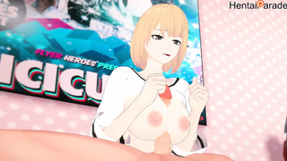Asian cartoon Cha Hae In get Plowed Solo Leveling Uncensored