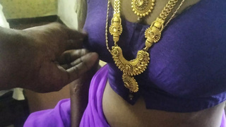 Tamil lovers liplock face suck boob show