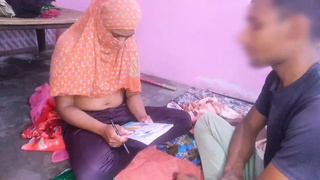 Indian School teacher and student Soniya, MMS viral Sex tape, youngster lady first time fuck, clear Hindi Audio