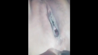 Masturbating with a plastic bottle into my vagina, wish i had a real wang to fuck me