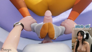 Tracer knows your hidden footjob