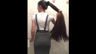 Epic Long Hair Ponytail and Bun Drop