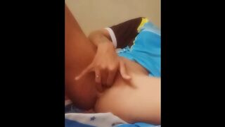 CRAZY!! 18 Years old Tattoo Girl Masturbating in Mum's Bedroom - Cellphone Footage