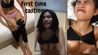Shy Japanese Teenie first Time Casting