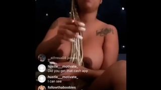 Big Titty Yellow Bone Redbone Teen Instagram Live Follow @newbackpage