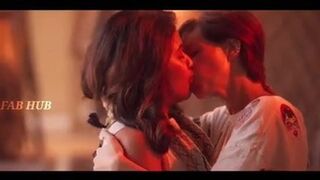 Anjali attractive kiss in web series