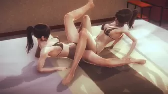 Fine Chinese School Lezbo Panty Tribbing