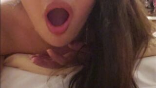 Anal Insertion Face Expression with Loud Moaning!