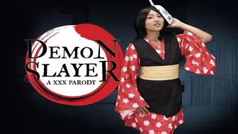 Fuck Session with Thai Teeny Mai Chinese as MAKOMO from DEMON SLAYER VR Porn