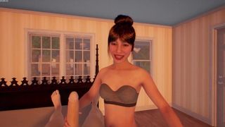 3D Anime Virtual Reality Hand-Job by a Hot Chinese Youngster Asian Cartoon