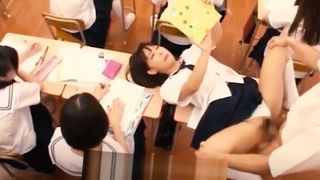 Oriental teens students pounded in the classroom - HD Porn